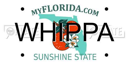 WHIPPA Florida License Plate