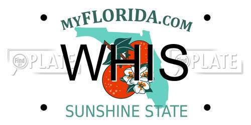 WHIS Florida License Plate