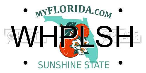 WHPLSH Florida License Plate
