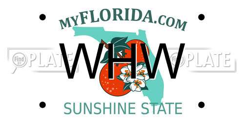 WHW Florida License Plate