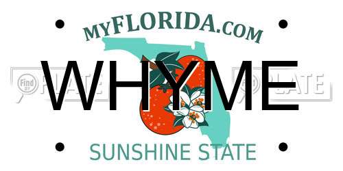 WHYME Florida License Plate