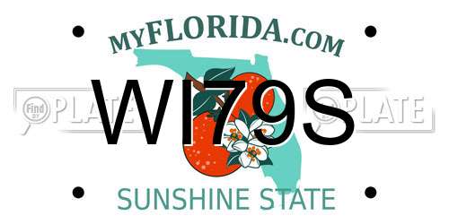 WI79S Florida License Plate