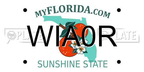 WIA0R Florida License Plate