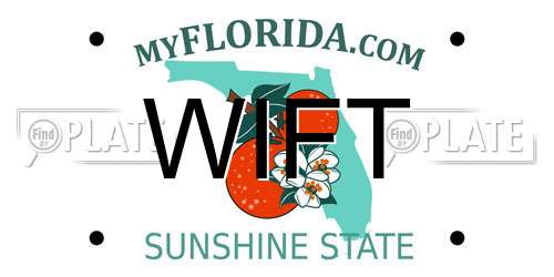 WIFT Florida License Plate