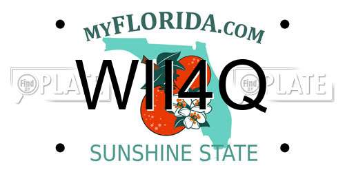 WII4Q Florida License Plate