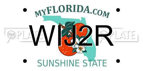 WIJ2R Florida License Plate