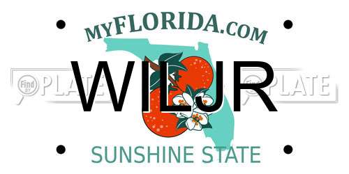 WILJR Florida License Plate