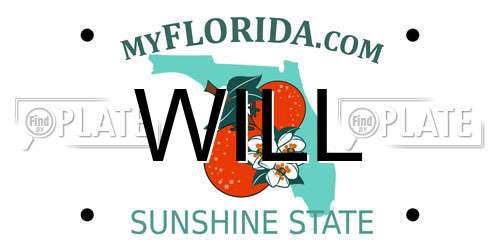 WILL Florida License Plate