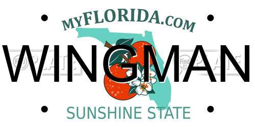 WINGMAN Florida License Plate