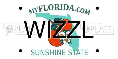 WIZZL Florida License Plate
