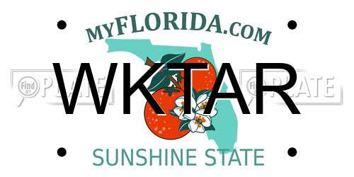 WKTAR Florida License Plate