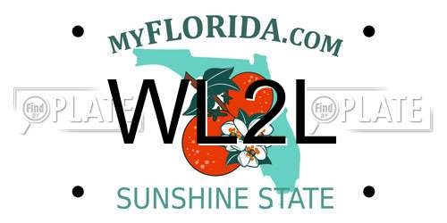 WL2L Florida License Plate