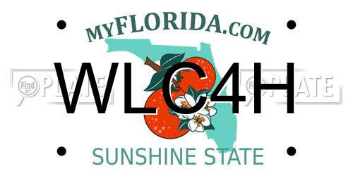 WLC4H Florida License Plate