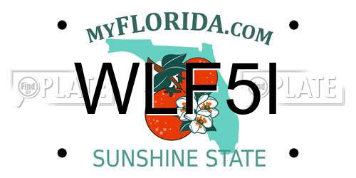 WLF5I Florida License Plate