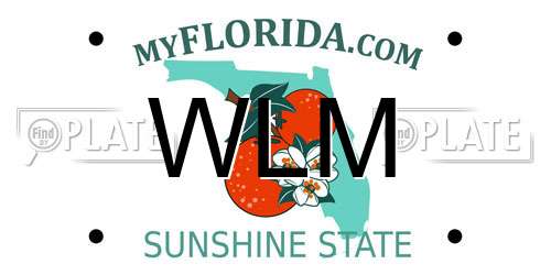 WLM Florida License Plate