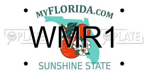 WMR1 Florida License Plate