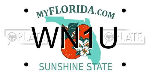WN1U Florida License Plate