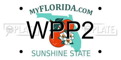 WPP2 Florida License Plate