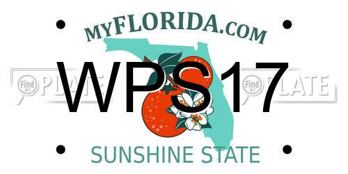 WPS17 Florida License Plate