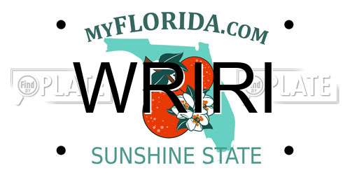 WRIRI Florida License Plate