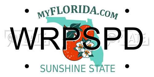 WRPSPD Florida License Plate