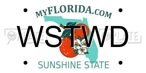 WSTWD Florida License Plate