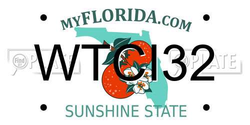 WTCI32 Florida License Plate