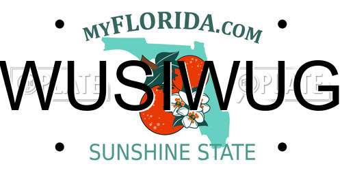 WUSIWUG Florida License Plate