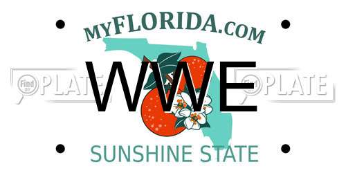 WWE Florida License Plate