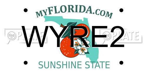 WYRE2 Florida License Plate