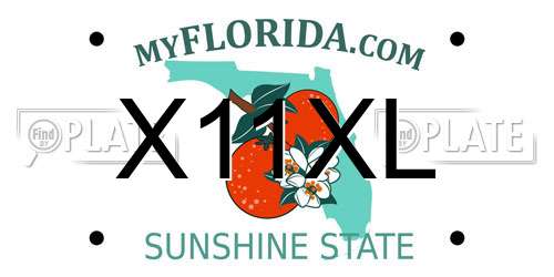 X11XL Florida License Plate