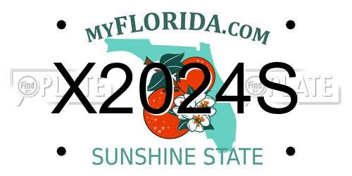 X2024S Florida License Plate