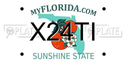 X24TI Florida License Plate