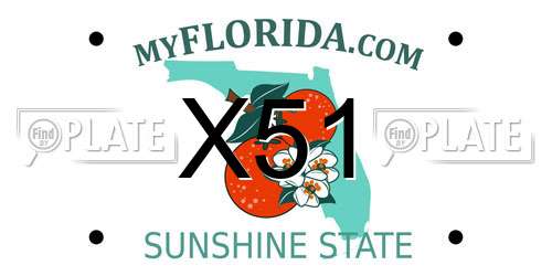 X51 Florida License Plate