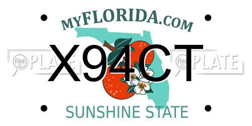 X94CT Florida License Plate