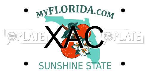 XAC Florida License Plate
