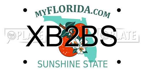 XB2BS Florida License Plate