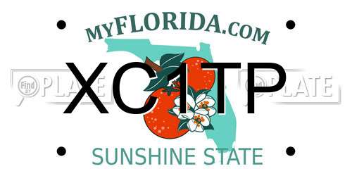 XC1TP Florida License Plate