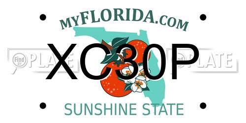 XC30P Florida License Plate