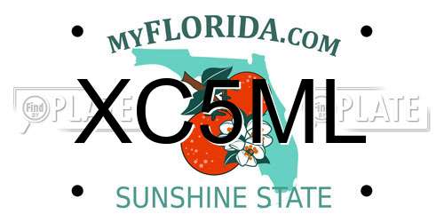XC5ML Florida License Plate