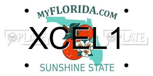XCEL1 Florida License Plate