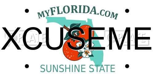 XCUSEME Florida License Plate