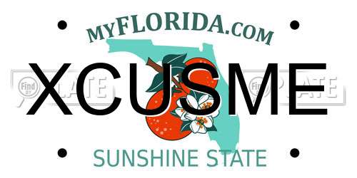 XCUSME Florida License Plate