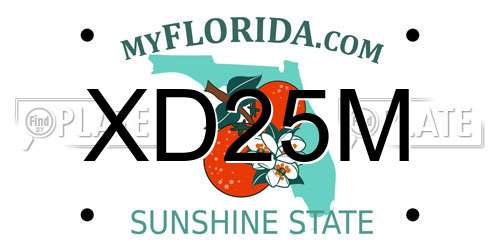 XD25M Florida License Plate