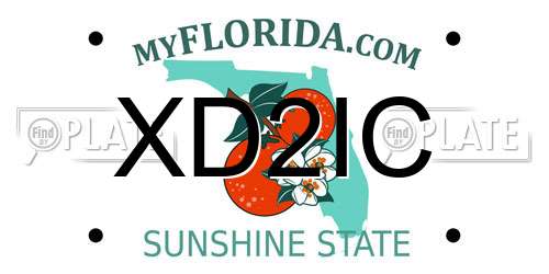 XD2IC Florida License Plate