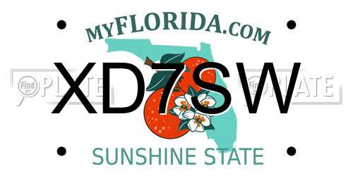 XD7SW Florida License Plate