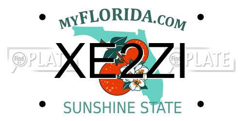 XE2ZI Florida License Plate