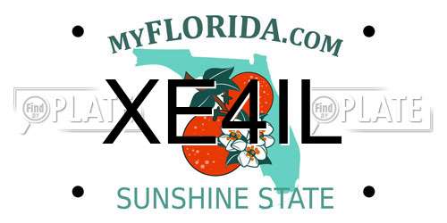 XE4IL Florida License Plate