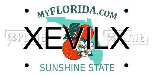 XEVILX Florida License Plate