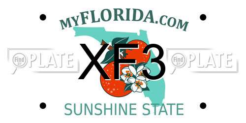 XF3 Florida License Plate